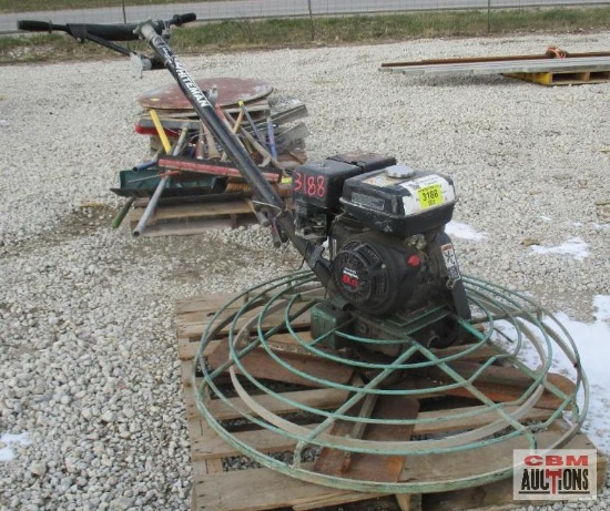 Whiteman BA-48H 46" Concrete Power Troweling Machine, 8hp Honda - S# BD0136541 Runs