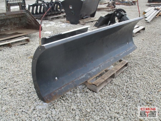 Bobcat Brand Heavy Duty 8' Skid Steer Hydraulic Snow Blade With Replaceable Cutting Edge And Depth