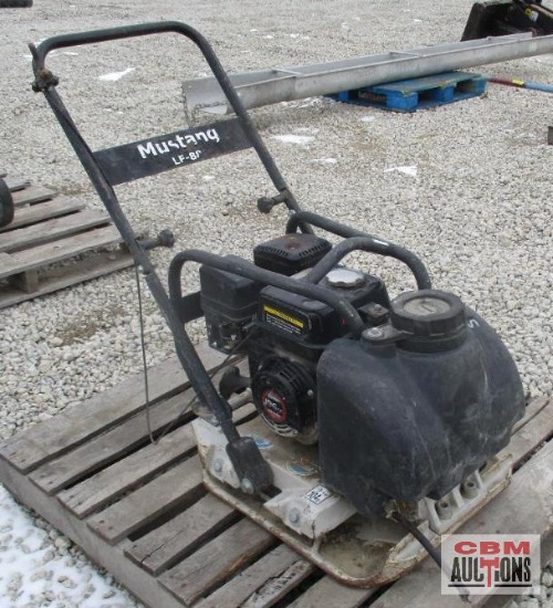 Mustang Lf-88 Vibratory Plate Compactor With Water Tank And Loncin 196Cc Motor(Runs)
