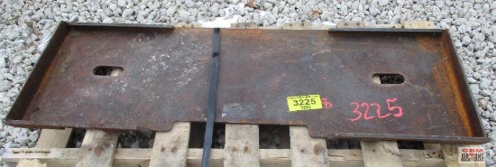 Skid Steer Backing Plate For Trailer Spotter Etc.