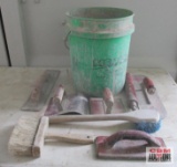 Bucket Of Concrete Hand Finish Tools ( Includes Magnesium Float, 6