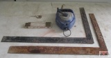 Irwin Large Chalk Line With 2 Framing Squares And Tenths Ruler *C
