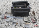 Tote Of Misc. Concrete Hand Finishing Tools, Mags, Edgers, Stair Tools, Jointers, Groovers, 24