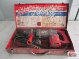 Milwaukee Rotary Spline Hammer Drill With Bits In Metal Case (Works) *B