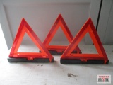 King Orange Highway Safety Warning Triangles In Case *B