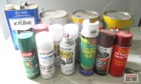 Assortment Of Spray Paint, Striping Paint And Xylene *B