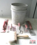 Bucket Of Concrete Hand Finish Tools (Includes 2-Magnesium Floats 2-8