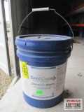 Partial Bucket Of City White Concrete Cure *A