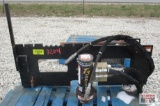 Danuser T3 Skid Steer Hydraulic Post Driver With Hoses And Ends