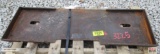 Skid Steer Backing Plate For Trailer Spotter Etc.