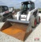 2008 Bobcat S220 Skid Steer Loader, Cab, Heat, Air, Foot Controls, Aux Hydraulics, 8,885hrs,