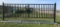 TM18-NCC 20' Heavy Duty Dual Swing Decorative Iron Entry Driveway Gates Mounted On Posts S#2383