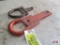 Pair of D Ring Bolt on Tractor Drawbars *C15
