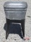 Vintage Square Wash Tub on Stand *B17