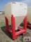 Large Dry Storage Bulk Bins Red Legs With Fork Pockets (From Food Plant)