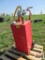 Rolling Diesel Fuel Shop Tank With Hand Pump