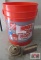 Orange 5 Gallon Bucket of Roofing Nails *D12