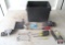 Black Tote of Misc. Hand Tools Slip Joint Pliers, Combination Wrenches, Hex Key Set, Screwdrivers &