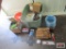 Tote of Hand Tools & Misc. Tool Belt, Locking Pliers, Saw Balde, 5 Gallon Bucket, Auto Fuses, Twine