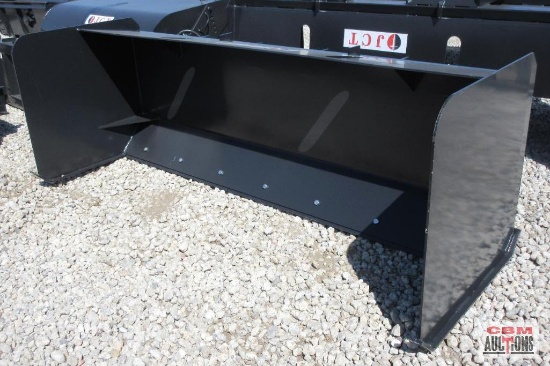 JCT 72" Skid Steer Snow Pusher Box With Adjustable Cutting Edge *3