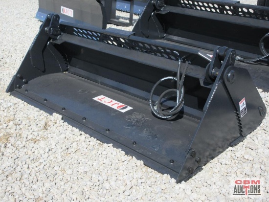 JCT 4-1 72" Skid Steer Hydraulic Clamshell Bucket, Hoses & Couplers *3
