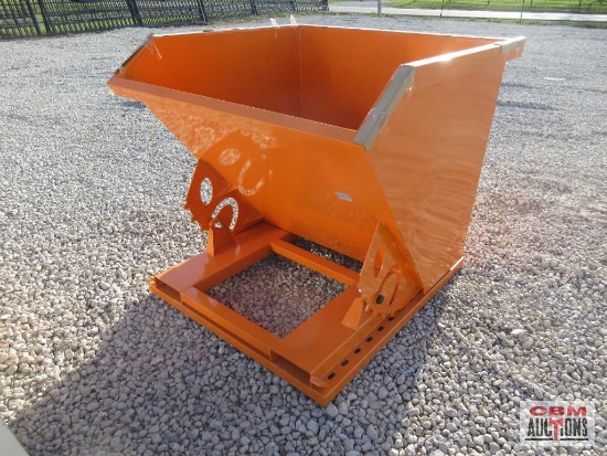 Greatbear 1 Cu Yd Self Dumping Trash Hopper With Fork Pockets