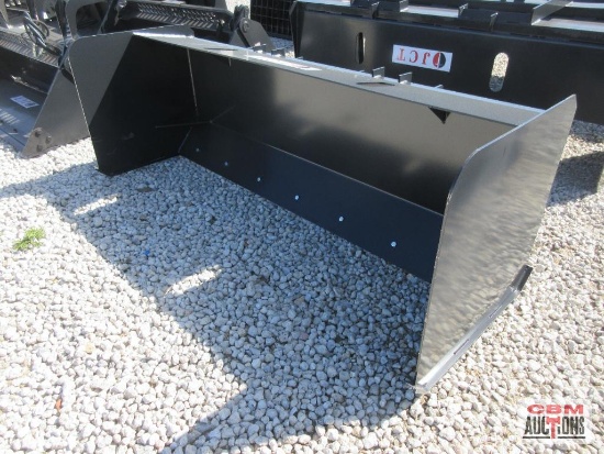 JCT 72" Skid Steer Snow Pusher Box With Adjustable Cutting Edge *3