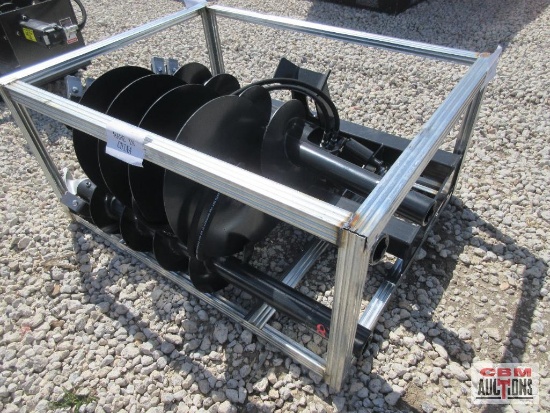 JCT Skid Steer Post Hole Digger Auger With 8",12" & 16" Hex Drive Auger Bits, Hoses & Couplers *3