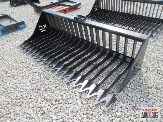 KC 76" Skid Steer Rock Bucket High Side Bucket #505