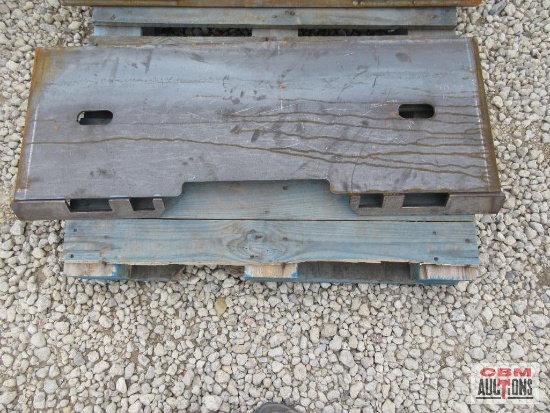 KC Skid Steer Weld On Closed Back Quick Attach Mounting Plate #63