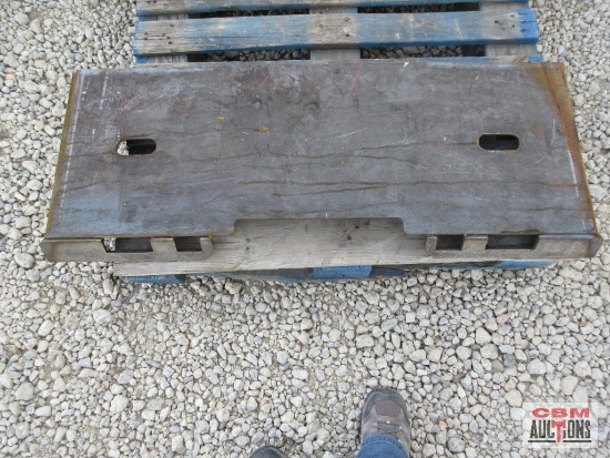 KC Skid Steer Weld On Closed Back Quick Attach Mounting Plate #63