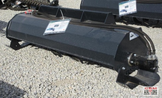 Wolverine TL-12-72W 72" Skid Steer Hydraulic Rotary Tiller With Hoses And Couplers 15-20 GPM S#0412