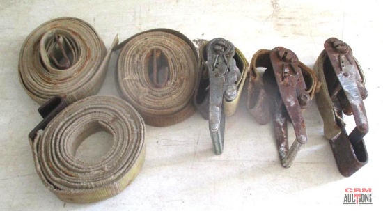 Lot Of 2" Straps & Ratchets *A14