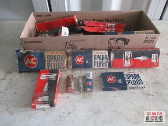 Box of Assorted Spark Plugs *C19