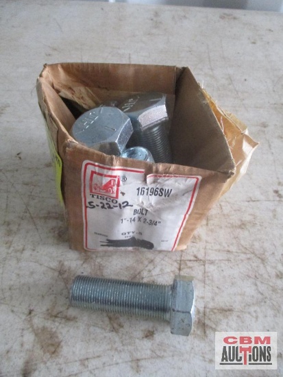Box of Tisco 16196SW Bolts 1"-14 x 2-3/4" *C14