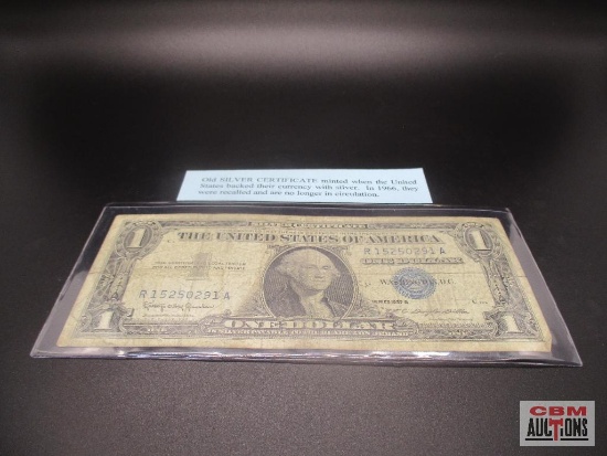 $1.00 Bill Silver Certificate Series 1957 B  *Office