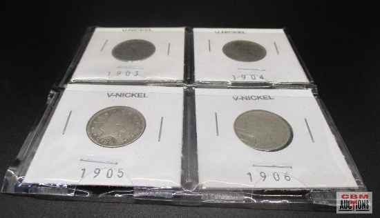 4 "V" or Victory Nickels (1903, 1904, 1905, 1906) *Office