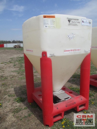 Large Dry Storage Bulk Bins Red Legs With Fork Pockets (From Food Plant)