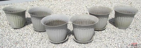 6-16" Gray Flower Pots *A12
