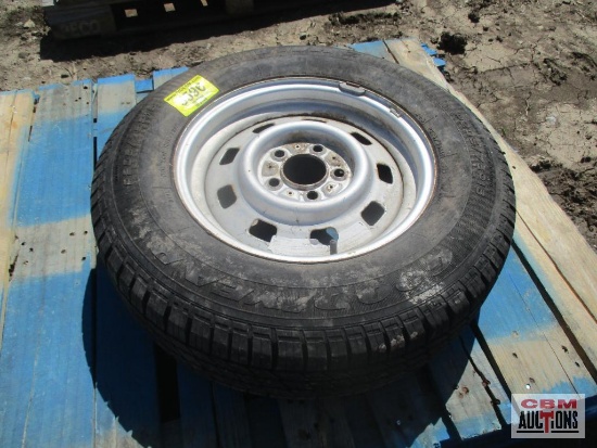 Goodyear 205/75/15 Tire & 5 Bolt Rim