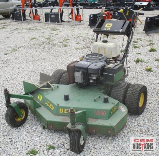 John Deere 48" Walk Behind Mower, FC540V Kawasaki, 6 Speed Transmission, Foam Filled Tires S#6519