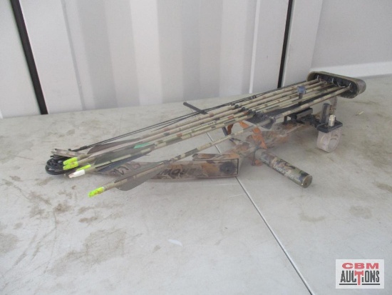 Browning Micro Midas II Bow #7U527 with Sight Shockwave, Quiver and Arrows
