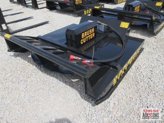 Mower King SSRC72 72" Skid Steer Brush Cutter Mower, Hoses & Couplers S#504A SHIPPED WITH NO OIL IN