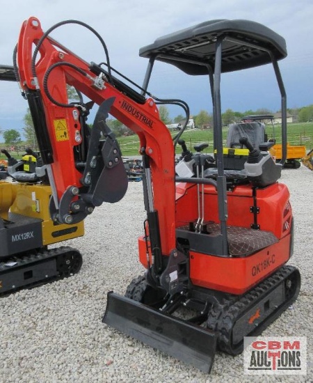 AGT QK18K-C Mini Excavator 1.8 Ton, 14hp Kubota Diesel, Rops, Pilot Controls,16" Bucket, Hydraulic