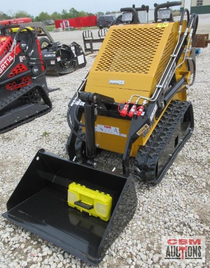 AGT MX-MRT14 Mini Skid Steer Loader, 15Hp Gas, High Track, Aux Hydraulics, Quick Attach 31" Bucket,