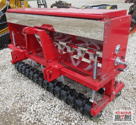 AGT STSD10 70" Seeder, Front & Rear Soil Conditioners, Bulk Seed Fill Top Load Seed Bin, Skid Steer