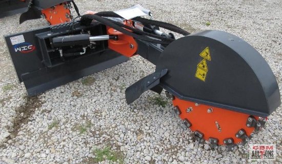 WIG XN-QC01-08 Skid Steer Hydraulic Swing Stump Grinder, 20-32 Gpm S#0028