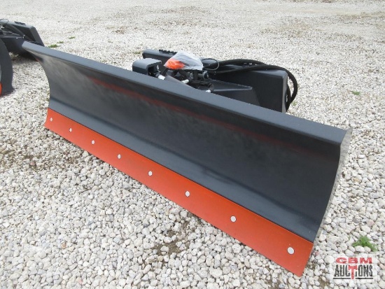 WIG XN-TT01-84 84", 6 Way Hydraulic Angle Skid Steer Dozer Blade With Hoses & Couplers S#0028