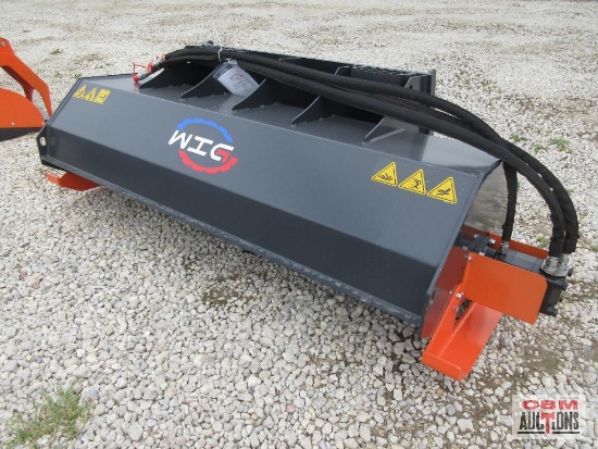 WIG XN-XG01-72 72" Skid Steer Rotary Tiller, Hoses & Couplers S#0028