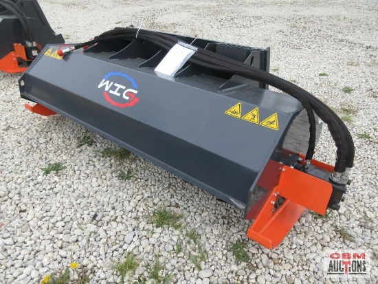 WIG XN-XG01-72 72" Skid Steer Rotary Tiller, Hoses & Couplers S#0027